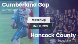 Matchup: Cumberland Gap vs. Hancock County  2019