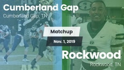 Matchup: Cumberland Gap vs. Rockwood  2019