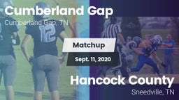 Matchup: Cumberland Gap vs. Hancock County  2020