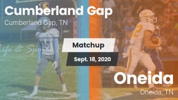 Matchup: Cumberland Gap vs. Oneida  2020