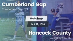 Matchup: Cumberland Gap vs. Hancock County  2020