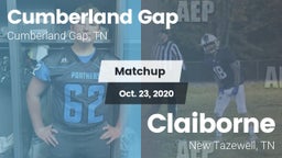 Matchup: Cumberland Gap vs. Claiborne  2020