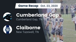 Recap: Cumberland Gap  vs. Claiborne  2020