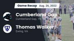 Recap: Cumberland Gap  vs. Thomas Walker  2022