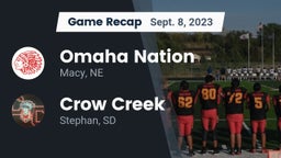 Recap: Omaha Nation  vs. Crow Creek  2023