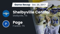 Recap: Shelbyville Central  vs. Page  2017