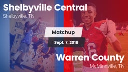 Matchup: Shelbyville Central vs. Warren County  2018