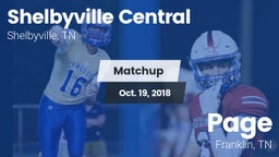 Matchup: Shelbyville Central vs. Page  2018
