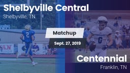 Matchup: Shelbyville Central vs. Centennial  2019