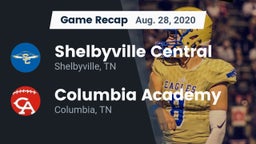 Recap: Shelbyville Central  vs. Columbia Academy  2020