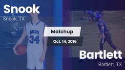 Matchup: Snook vs. Bartlett  2016