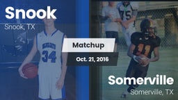 Matchup: Snook vs. Somerville  2016