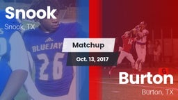Matchup: Snook vs. Burton  2017