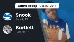 Recap: Snook  vs. Bartlett  2017