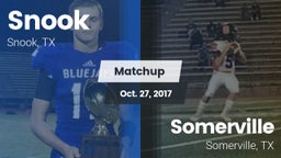 Matchup: Snook vs. Somerville  2017