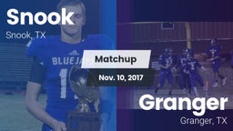 Matchup: Snook vs. Granger  2017