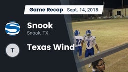 Recap: Snook  vs. Texas Wind 2018