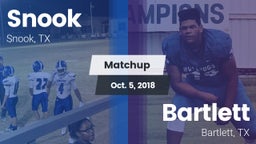 Matchup: Snook vs. Bartlett  2018