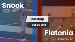Matchup: Snook vs. Flatonia  2018