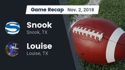 Recap: Snook  vs. Louise  2018
