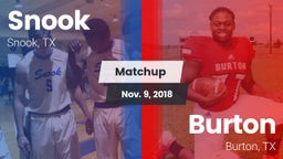 Matchup: Snook vs. Burton  2018