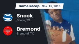 Recap: Snook  vs. Bremond  2018