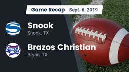 Recap: Snook  vs. Brazos Christian  2019