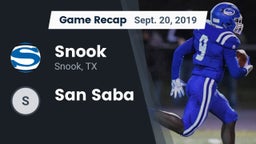 Recap: Snook  vs. San Saba 2019