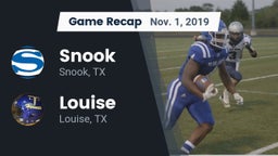 Recap: Snook  vs. Louise  2019