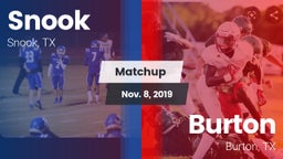 Matchup: Snook vs. Burton  2019