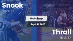 Matchup: Snook vs. Thrall  2020