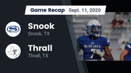 Recap: Snook  vs. Thrall  2020