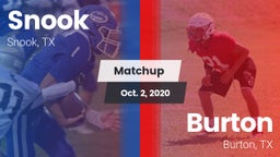 Matchup: Snook vs. Burton  2020