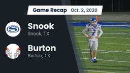 Recap: Snook  vs. Burton  2020