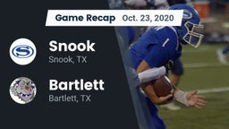 Recap: Snook  vs. Bartlett  2020