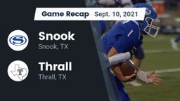 Recap: Snook  vs. Thrall  2021