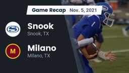 Recap: Snook  vs. Milano  2021