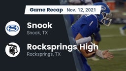 Recap: Snook  vs. Rocksprings High 2021
