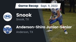 Recap: Snook  vs. Anderson-Shiro Junior-Senior  2022