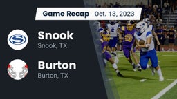 Recap: Snook  vs. Burton  2023