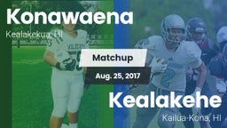 Matchup: Konawaena vs. Kealakehe  2016