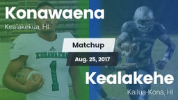 Matchup: Konawaena vs. Kealakehe  2017