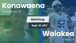 Matchup: Konawaena vs. Waiakea  2017