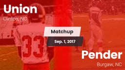 Matchup: Union vs. Pender  2017