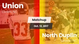 Matchup: Union vs. North Duplin  2017