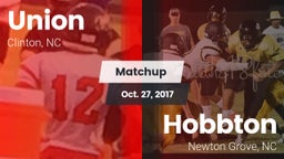 Matchup: Union vs. Hobbton  2017