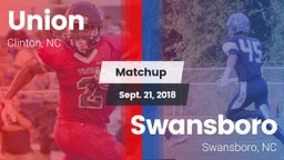 Matchup: Union vs. Swansboro  2018