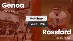 Matchup: Genoa vs. Rossford  2018