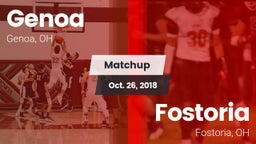 Matchup: Genoa vs. Fostoria  2018