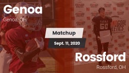 Matchup: Genoa vs. Rossford  2020